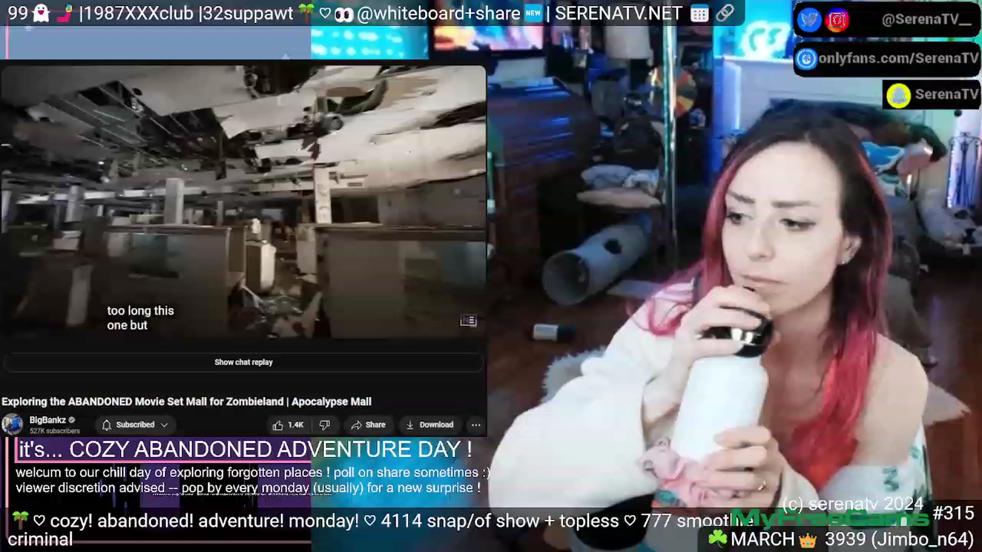 Gallery image thumbnail from serenatv's myfreecams stream on, 03/11/2024, 20:42 image 17 of 20