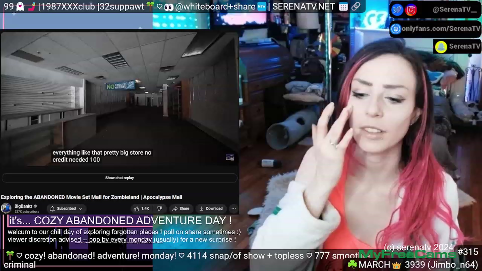 Gallery image thumbnail from serenatv's myfreecams stream on, 03/11/2024, 20:42 image 12 of 20