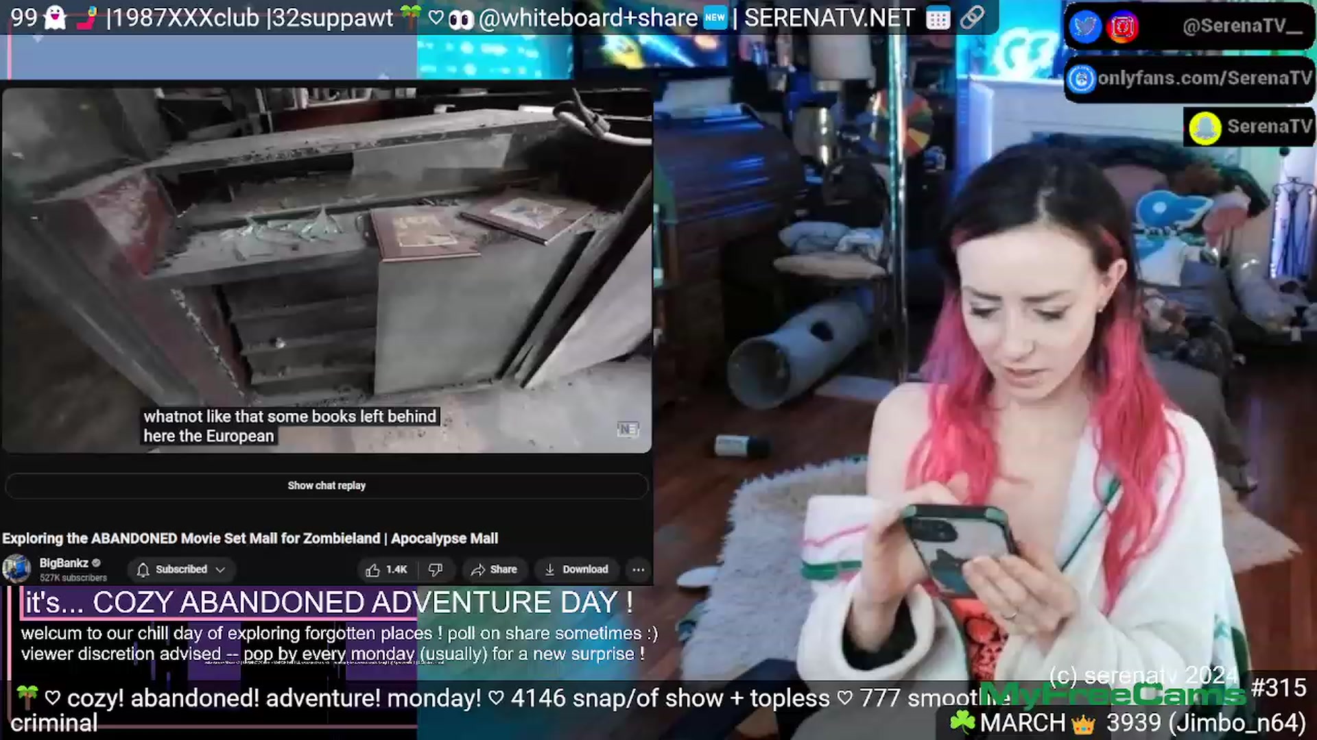 Gallery image thumbnail from serenatv's myfreecams stream on, 03/11/2024, 20:42 image 10 of 20