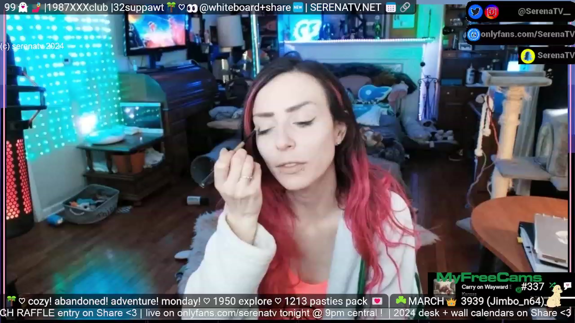Gallery image thumbnail from serenatv's myfreecams stream on, 03/11/2024, 20:42 image 1 of 20