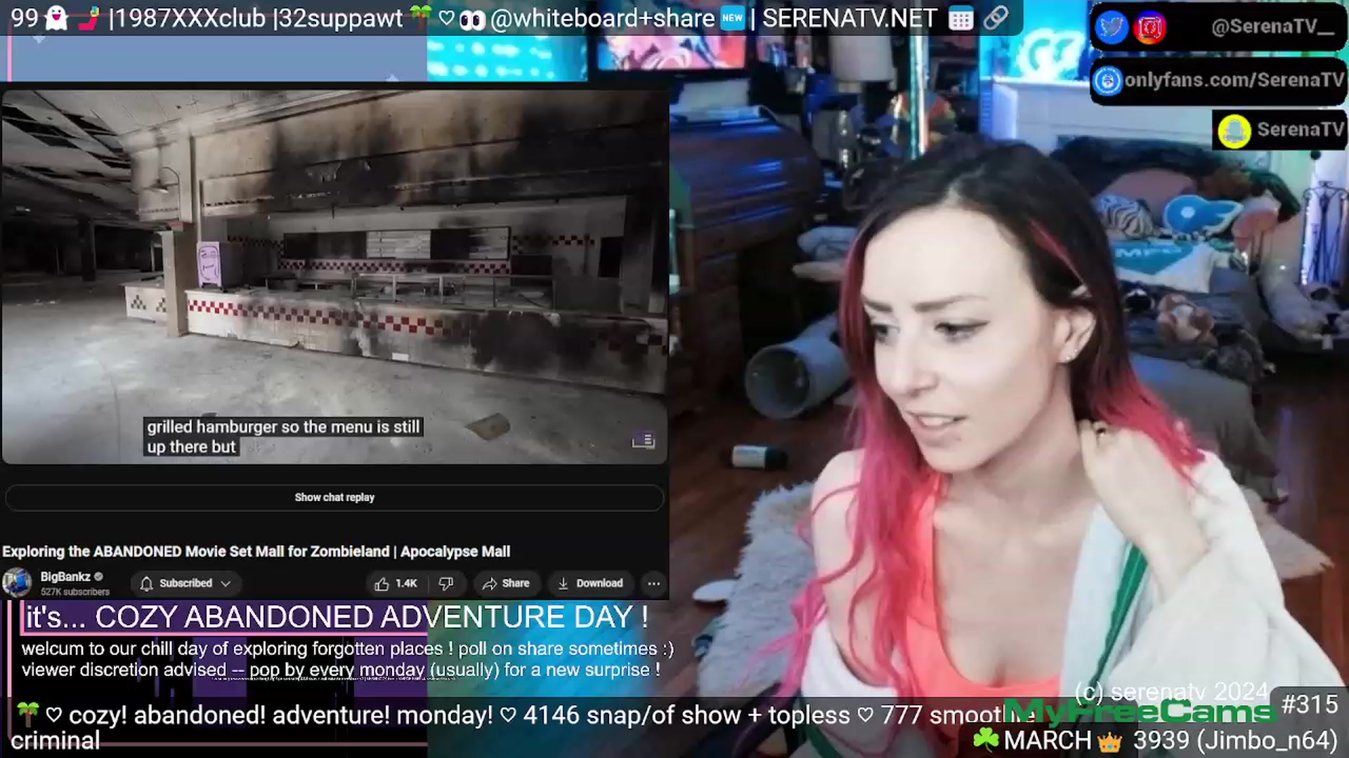 Gallery image thumbnail from serenatv's myfreecams stream on, 03/11/2024, 20:42 image 11 of 20