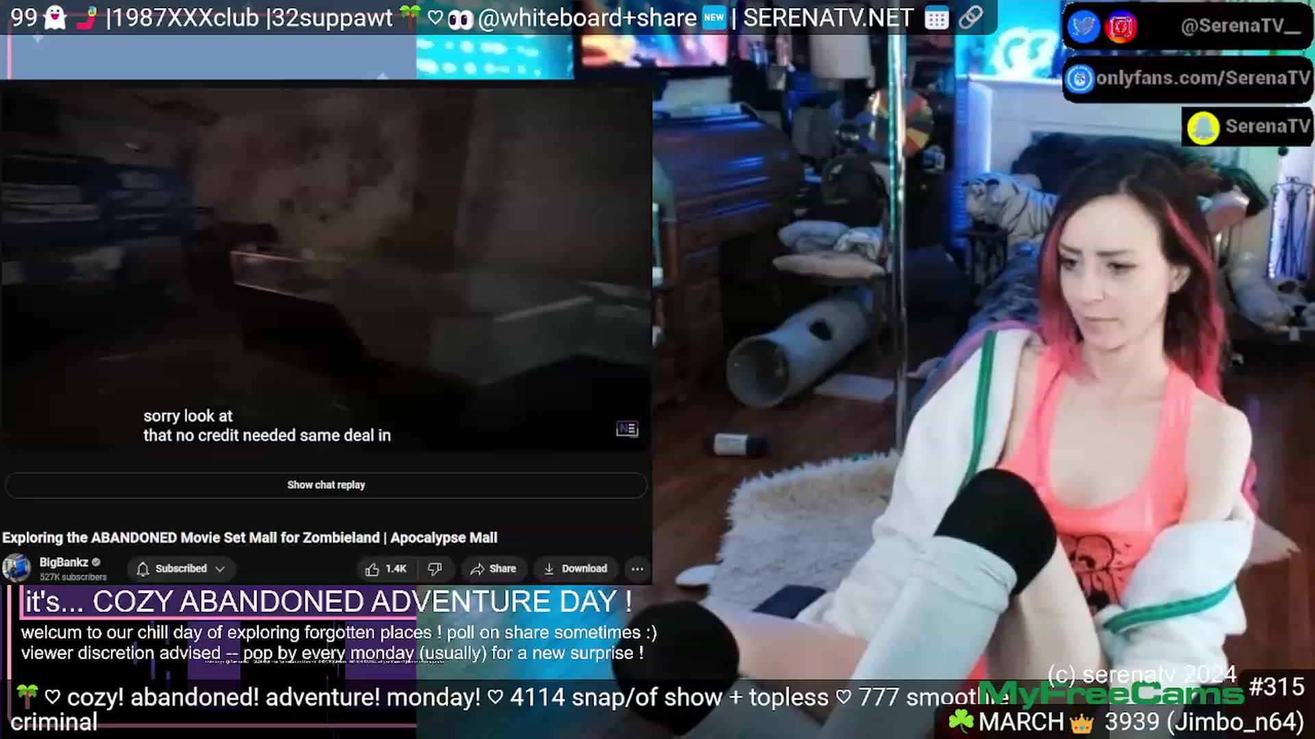 Gallery image thumbnail from serenatv's myfreecams stream on, 03/11/2024, 20:42 image 19 of 20