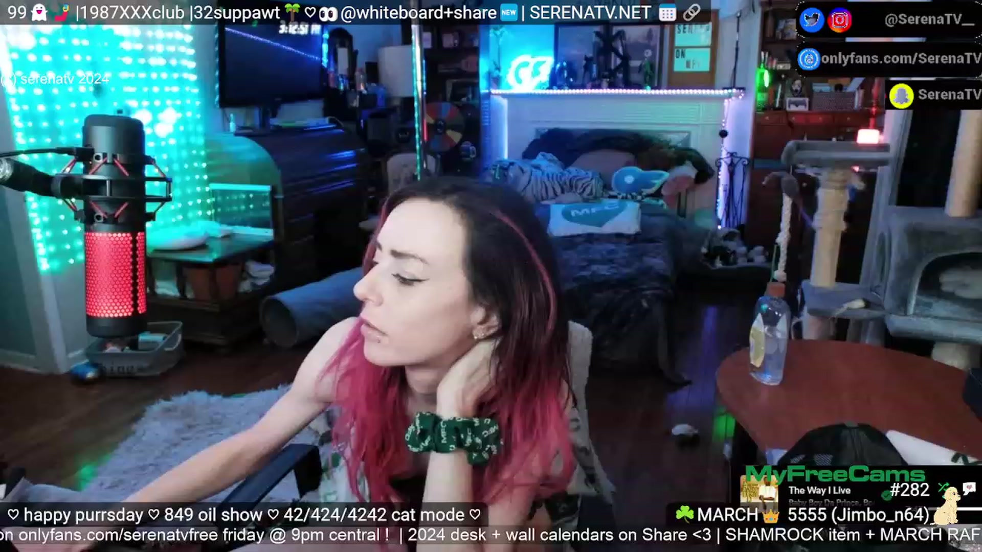 Gallery image thumbnail from serenatv's myfreecams stream on, 03/14/2024, 21:08 image 4 of 20