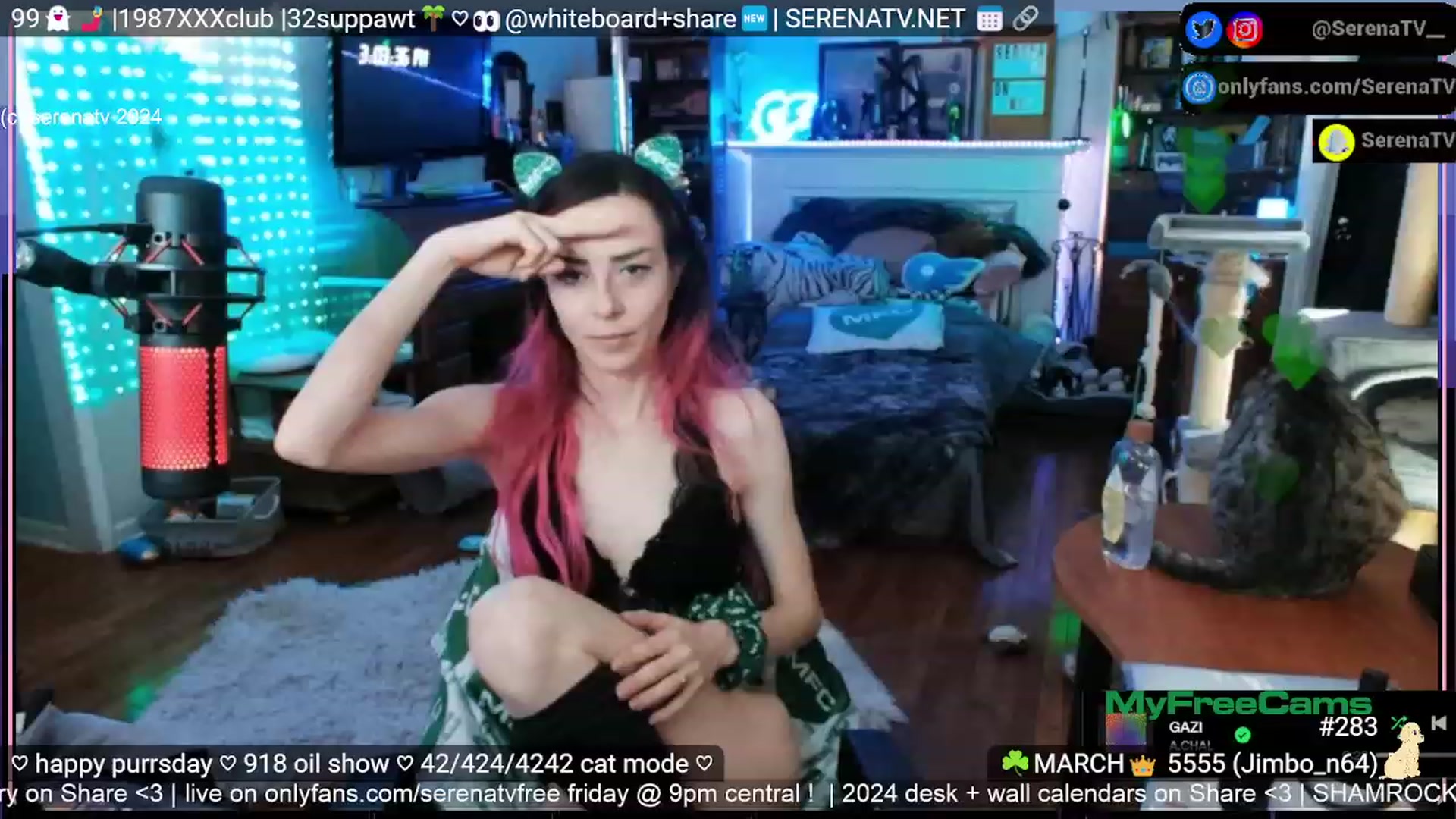 Gallery image thumbnail from serenatv's myfreecams stream on, 03/14/2024, 21:08 image 1 of 20