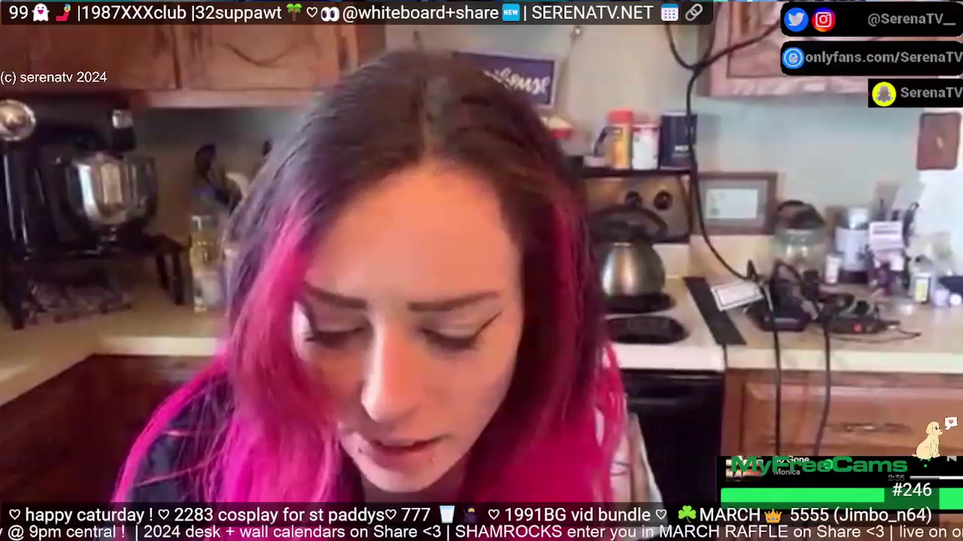 Gallery image thumbnail from serenatv's myfreecams stream on, 03/16/2024, 20:57 image 13 of 20
