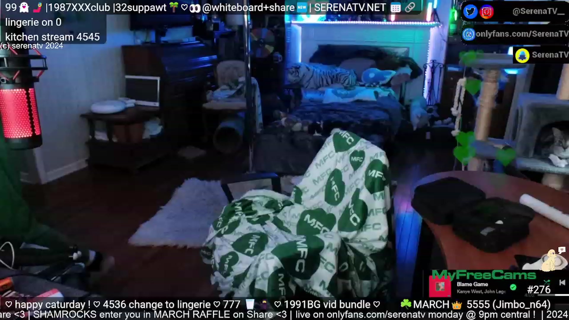 Gallery image thumbnail from serenatv's myfreecams stream on, 03/16/2024, 20:57 image 4 of 20