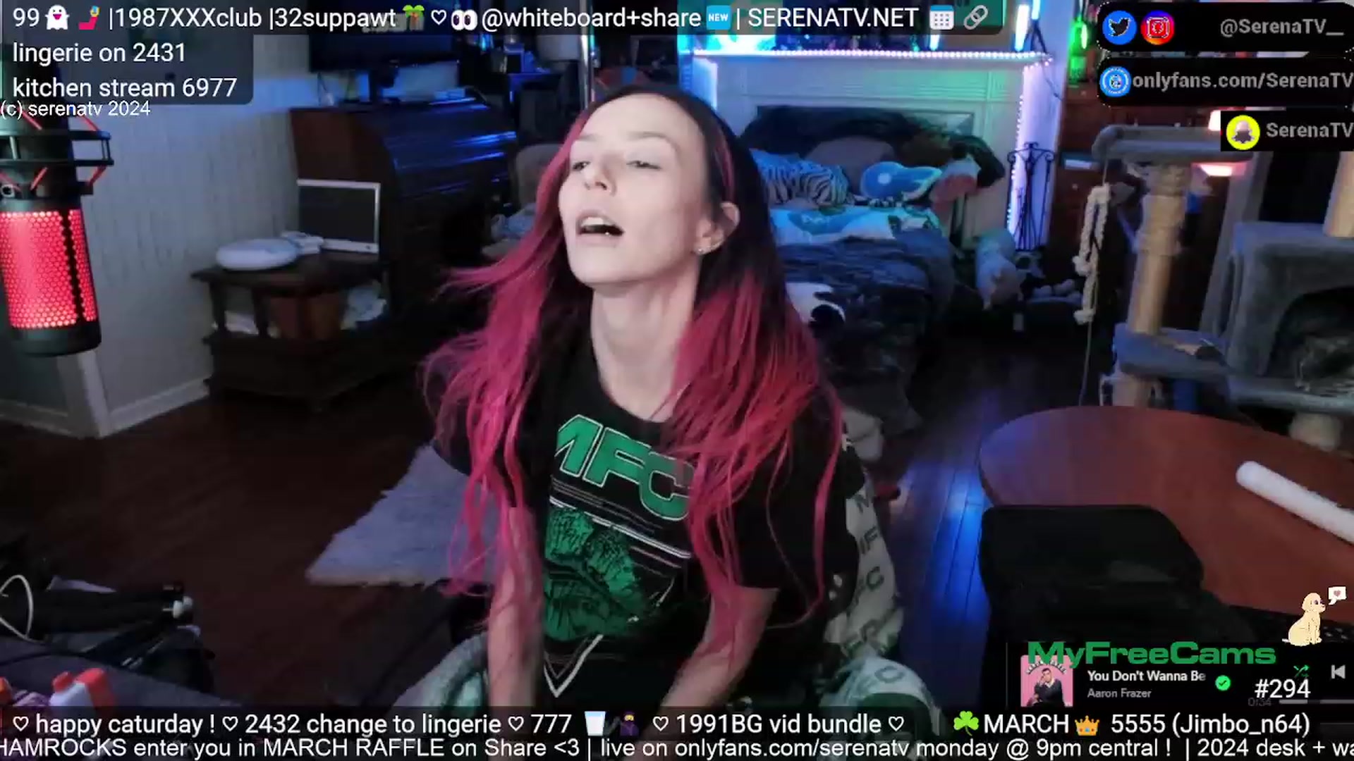 Gallery image thumbnail from serenatv's myfreecams stream on, 03/16/2024, 20:57 image 1 of 20