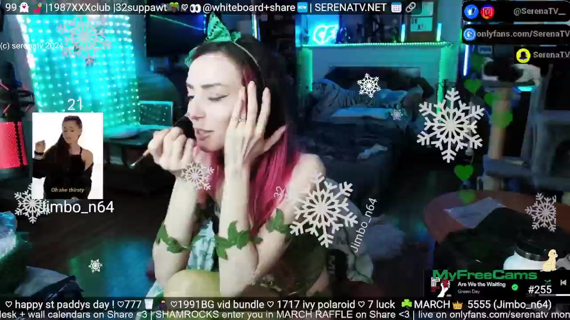 Gallery image thumbnail from serenatv's myfreecams stream on, 03/17/2024, 20:12 image 12 of 20