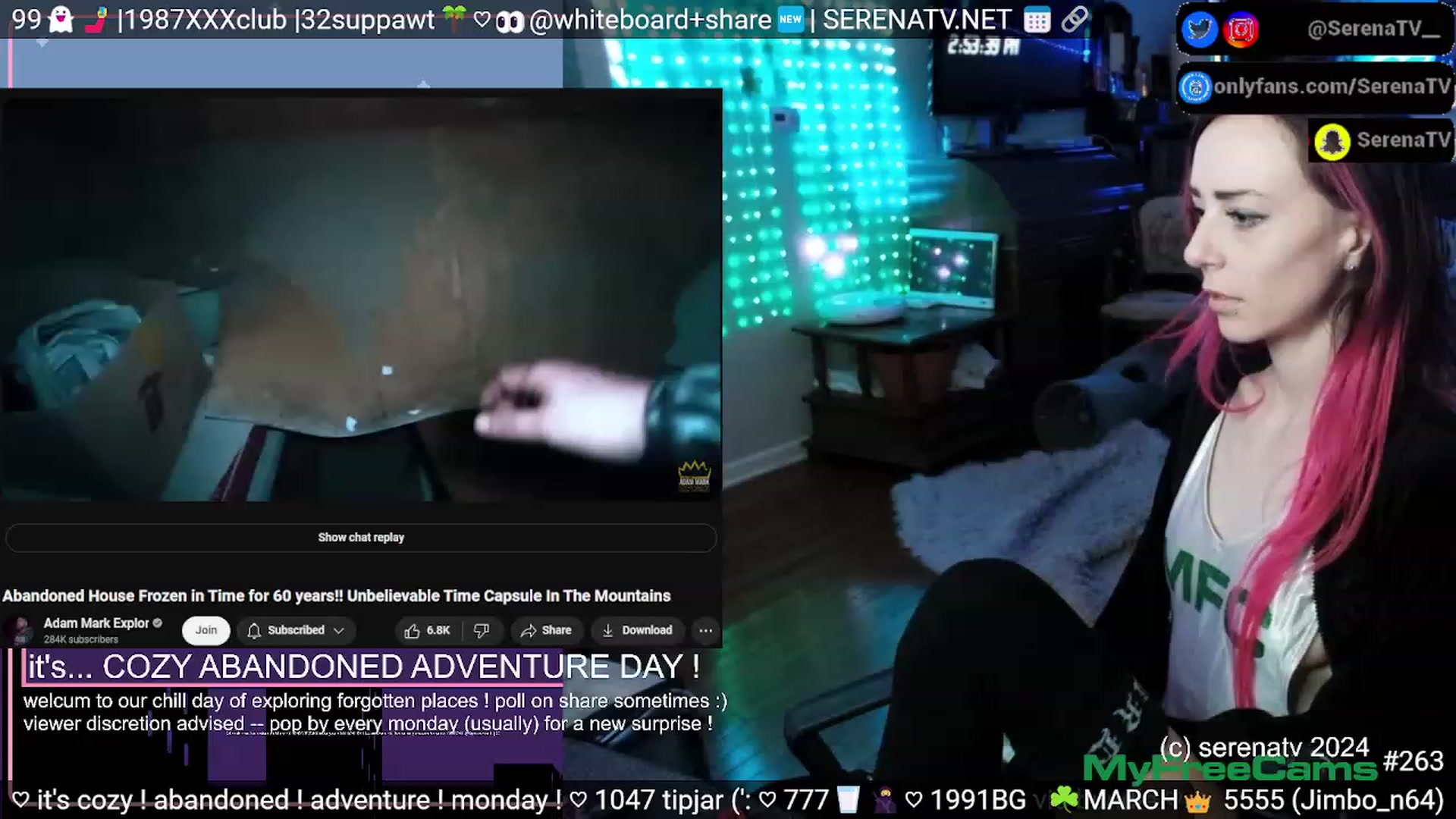 Gallery image thumbnail from serenatv's myfreecams stream on, 03/18/2024, 20:08 image 11 of 20
