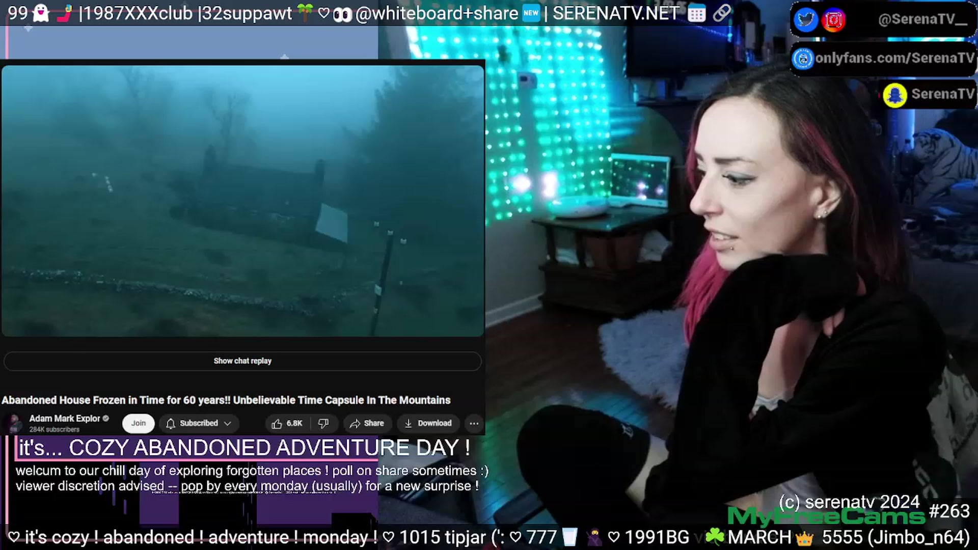Gallery image thumbnail from serenatv's myfreecams stream on, 03/18/2024, 20:08 image 18 of 20