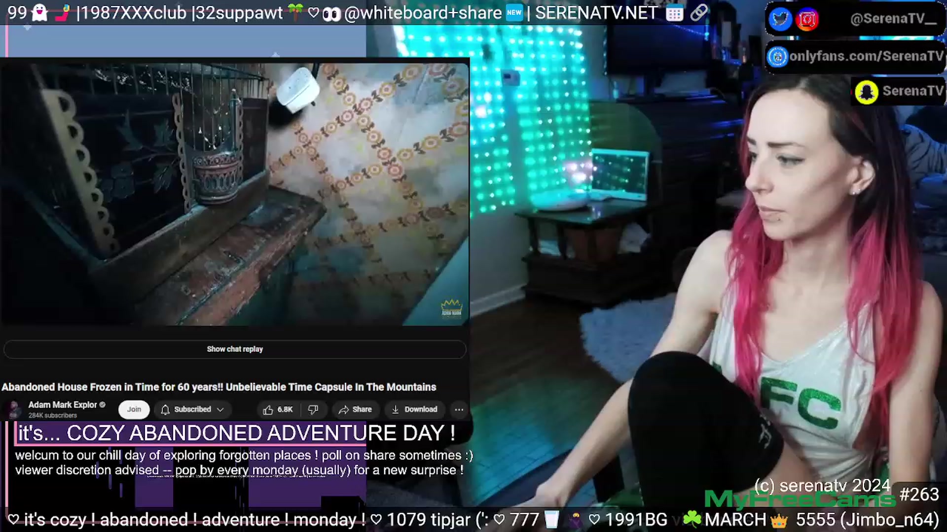 Gallery image thumbnail from serenatv's myfreecams stream on, 03/18/2024, 20:08 image 3 of 20