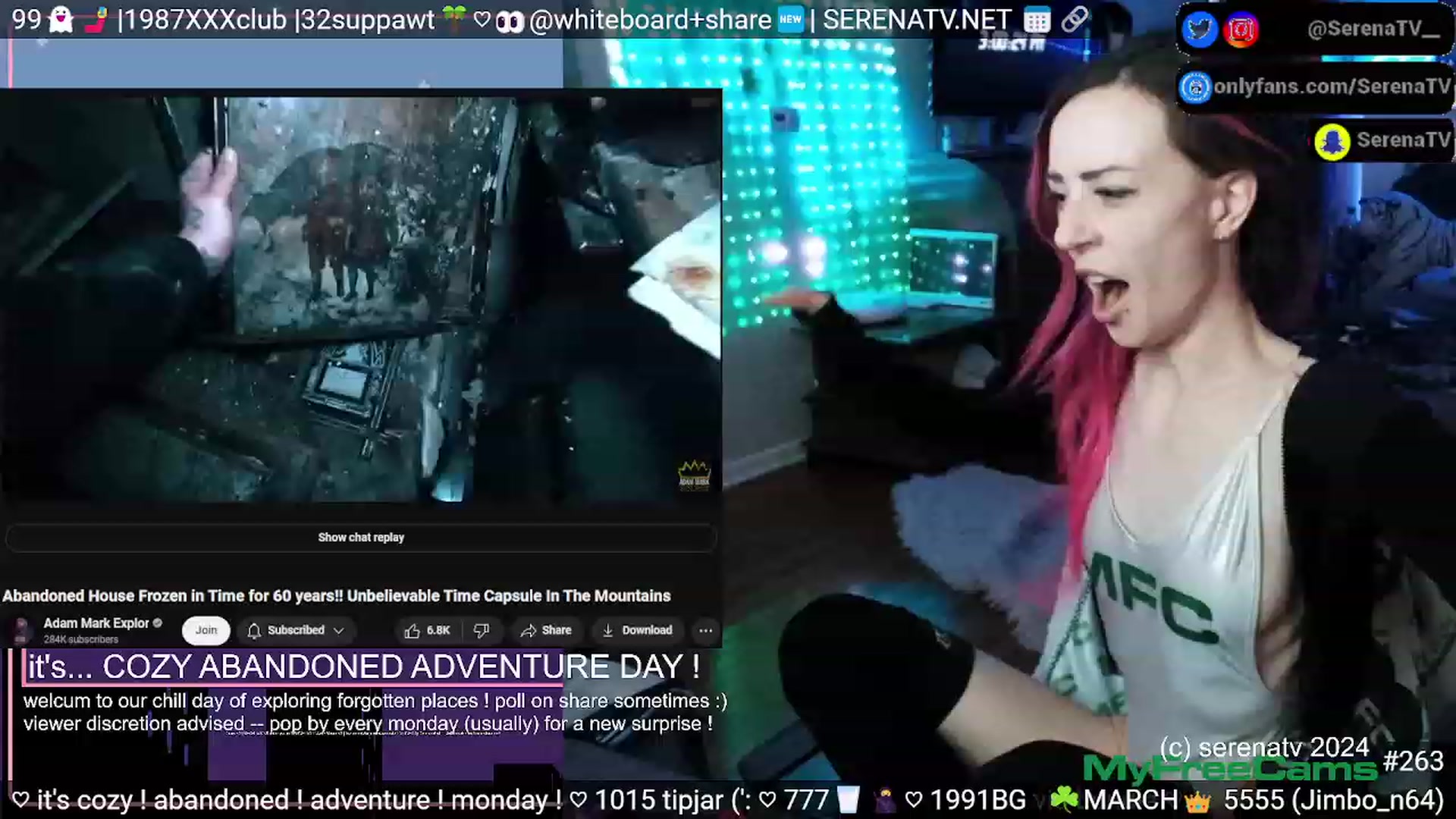 Gallery image thumbnail from serenatv's myfreecams stream on, 03/18/2024, 20:08 image 16 of 20