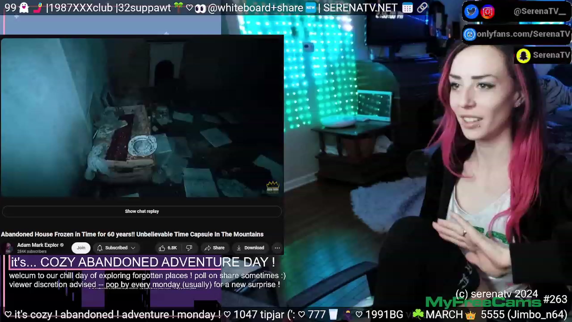 Gallery image thumbnail from serenatv's myfreecams stream on, 03/18/2024, 20:08 image 12 of 20