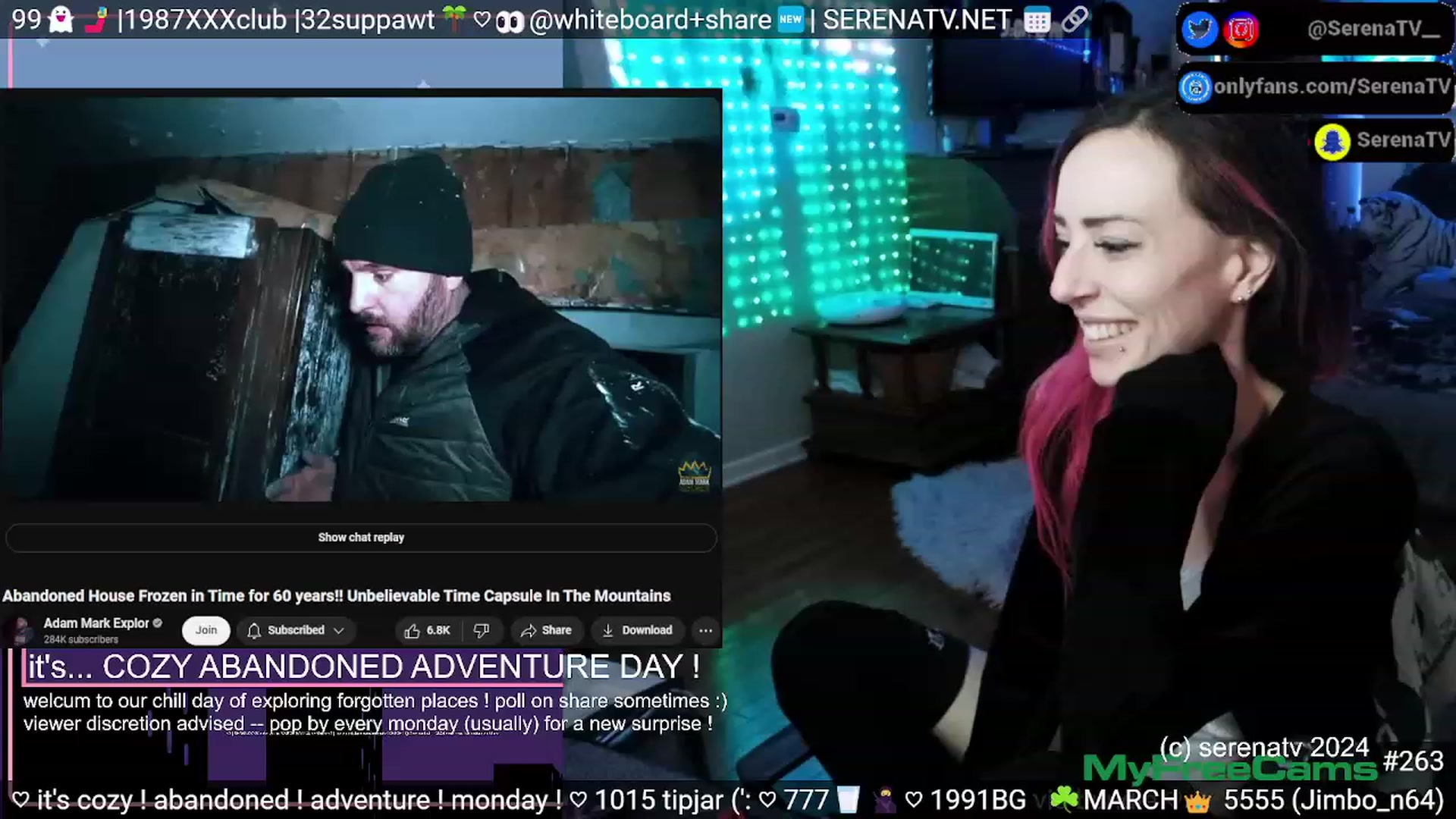 Gallery image thumbnail from serenatv's myfreecams stream on, 03/18/2024, 20:08 image 17 of 20
