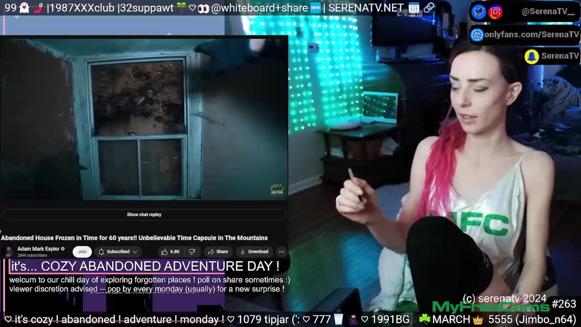 Gallery image thumbnail from serenatv's myfreecams stream on, 03/18/2024, 20:08 image 2 of 20