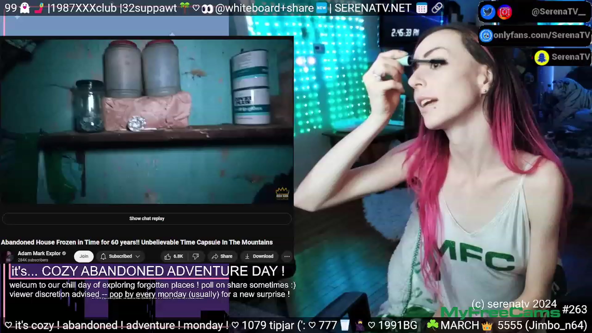 Gallery image thumbnail from serenatv's myfreecams stream on, 03/18/2024, 20:08 image 5 of 20