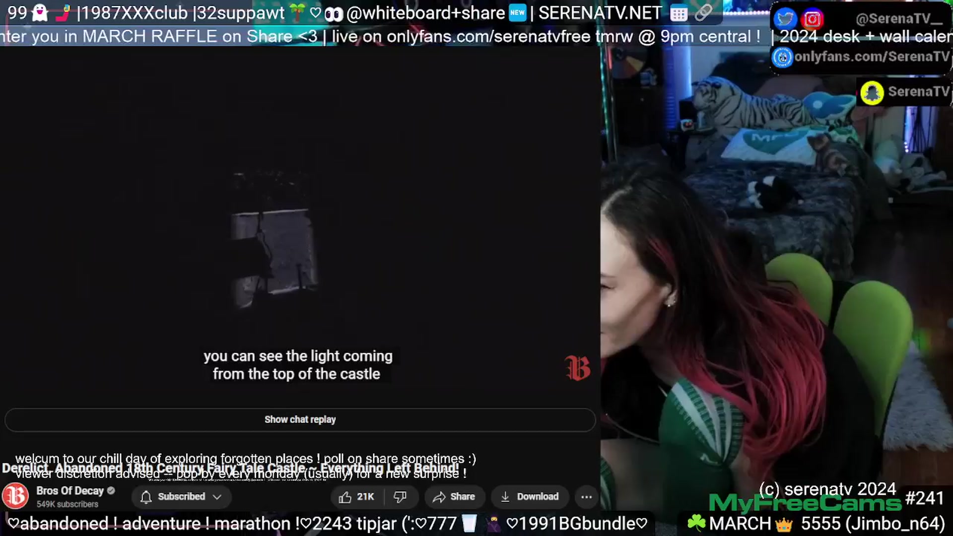 Gallery image thumbnail from serenatv's myfreecams stream on, 03/21/2024, 20:58 image 8 of 20