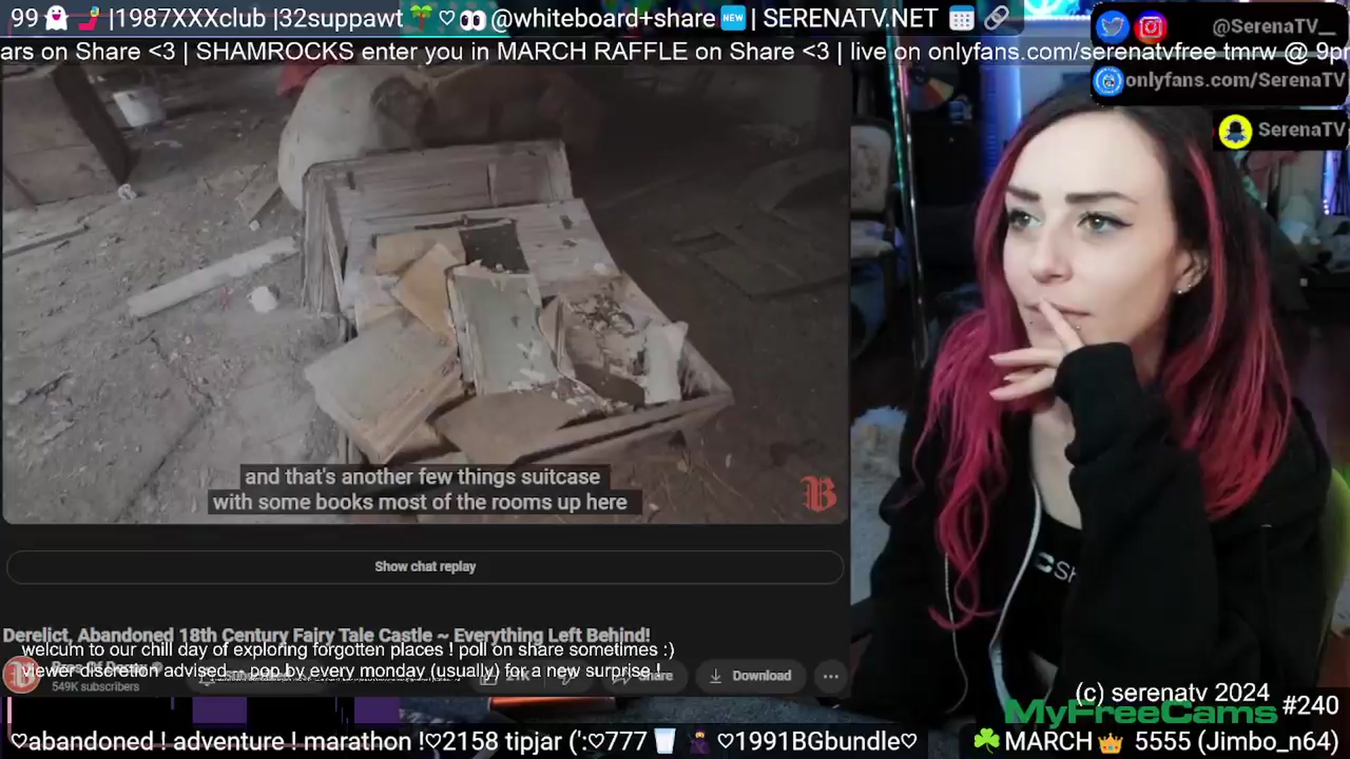 Gallery image thumbnail from serenatv's myfreecams stream on, 03/21/2024, 20:58 image 19 of 20