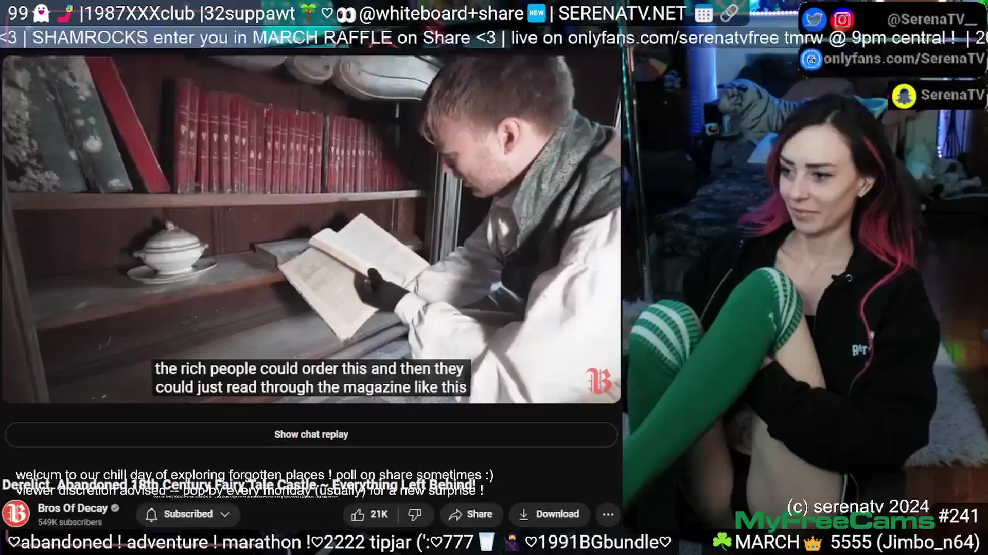 Gallery image thumbnail from serenatv's myfreecams stream on, 03/21/2024, 20:58 image 10 of 20