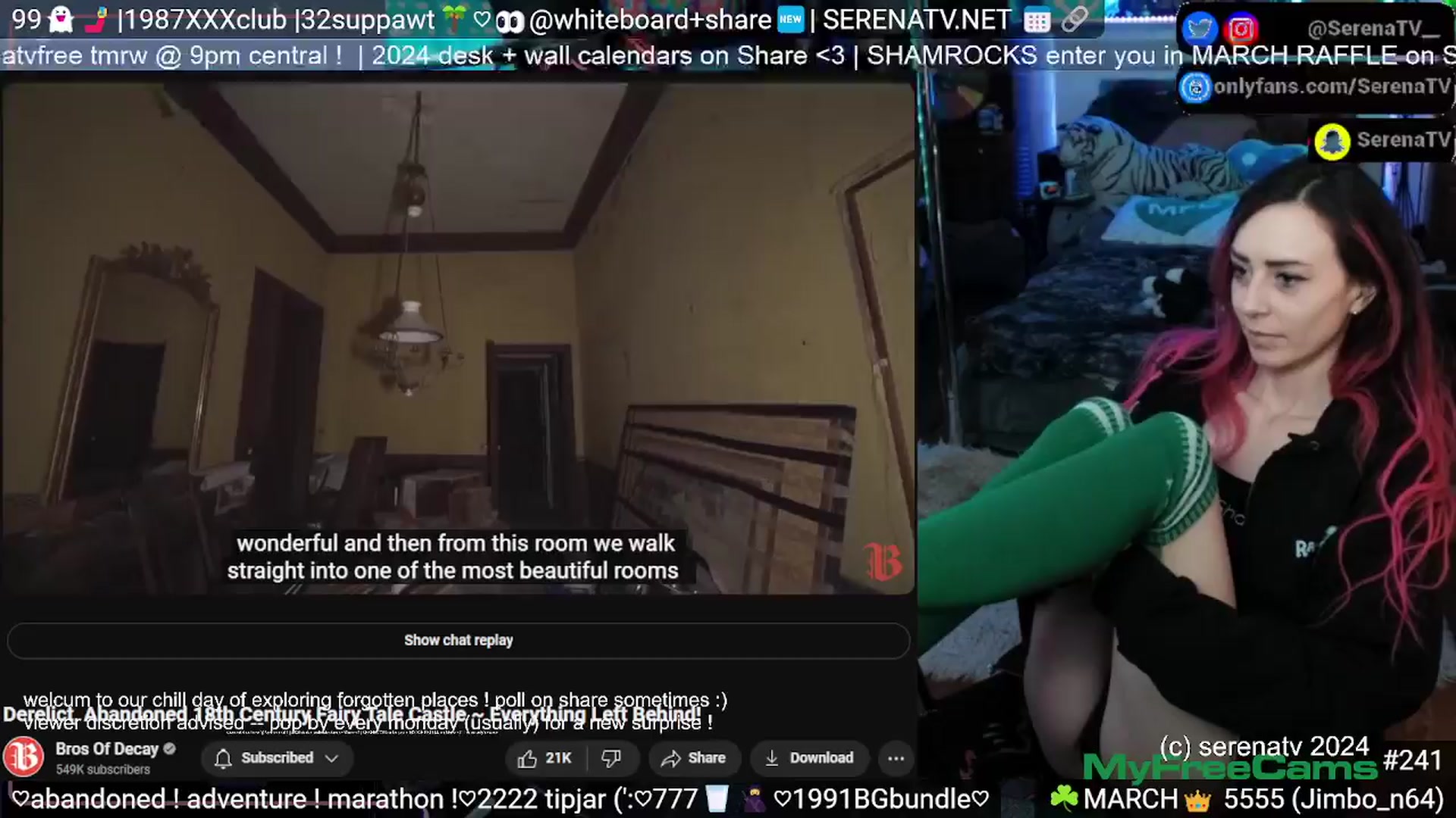 Gallery image thumbnail from serenatv's myfreecams stream on, 03/21/2024, 20:58 image 9 of 20