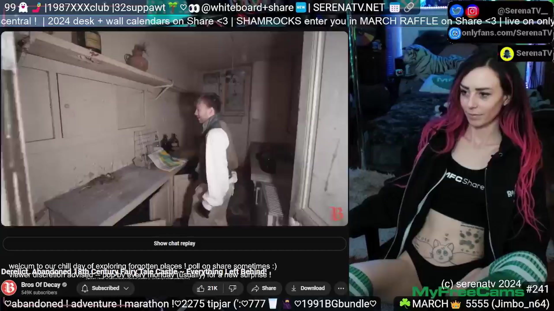 Gallery image thumbnail from serenatv's myfreecams stream on, 03/21/2024, 20:58 image 7 of 20