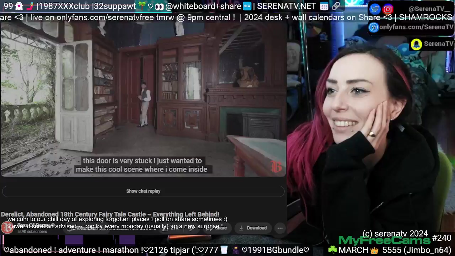 Gallery image thumbnail from serenatv's myfreecams stream on, 03/21/2024, 20:58 image 20 of 20