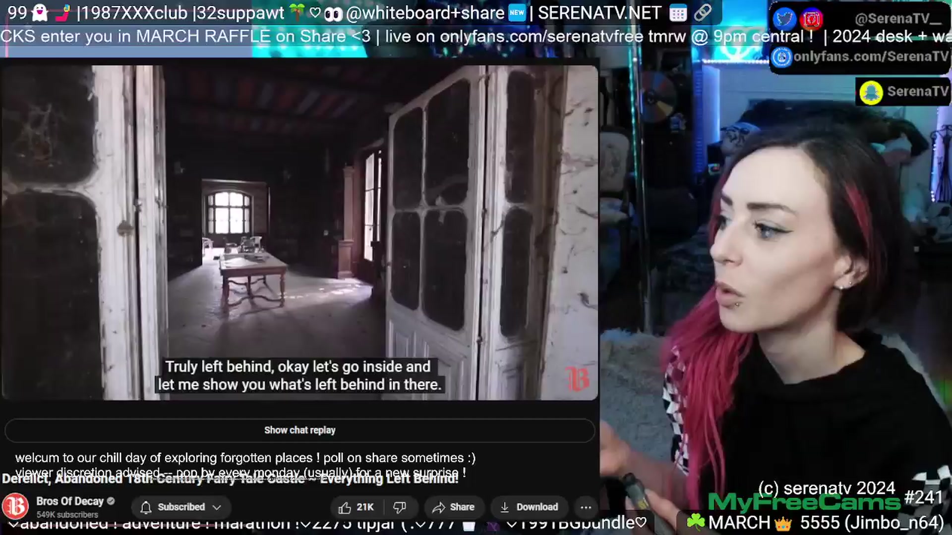 Gallery image thumbnail from serenatv's myfreecams stream on, 03/21/2024, 20:58 image 1 of 20