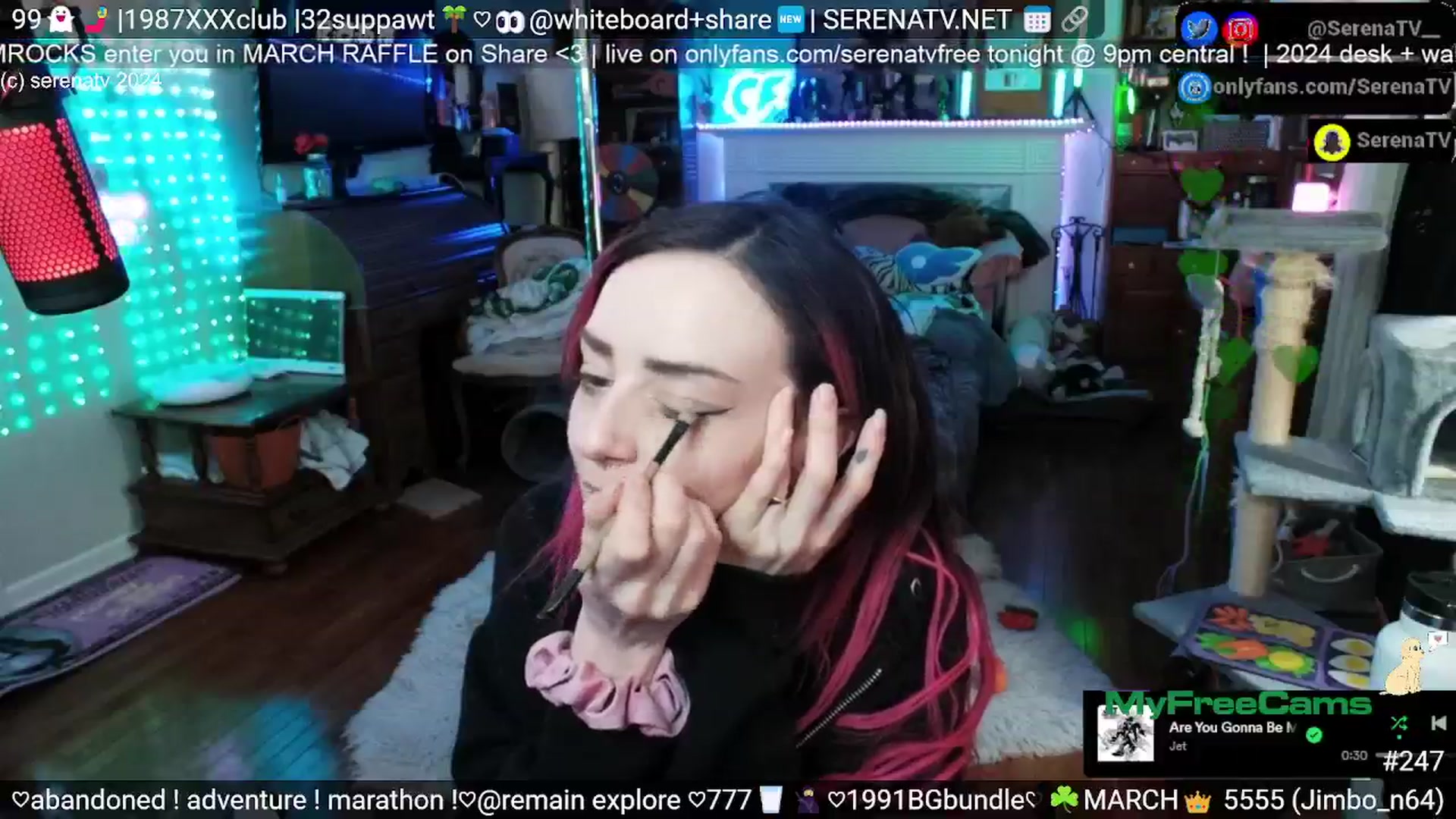 Gallery image thumbnail from serenatv's myfreecams stream on, 03/22/2024, 18:14 image 6 of 20