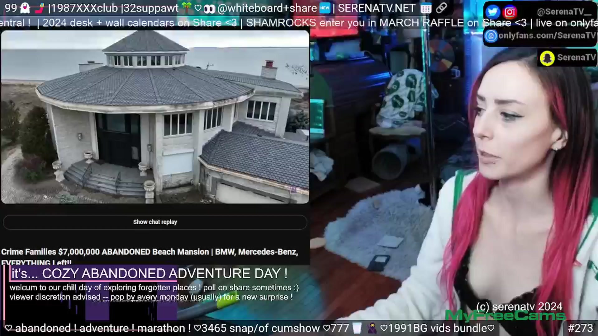Gallery image thumbnail from serenatv's myfreecams stream on, 03/23/2024, 18:07 image 5 of 20