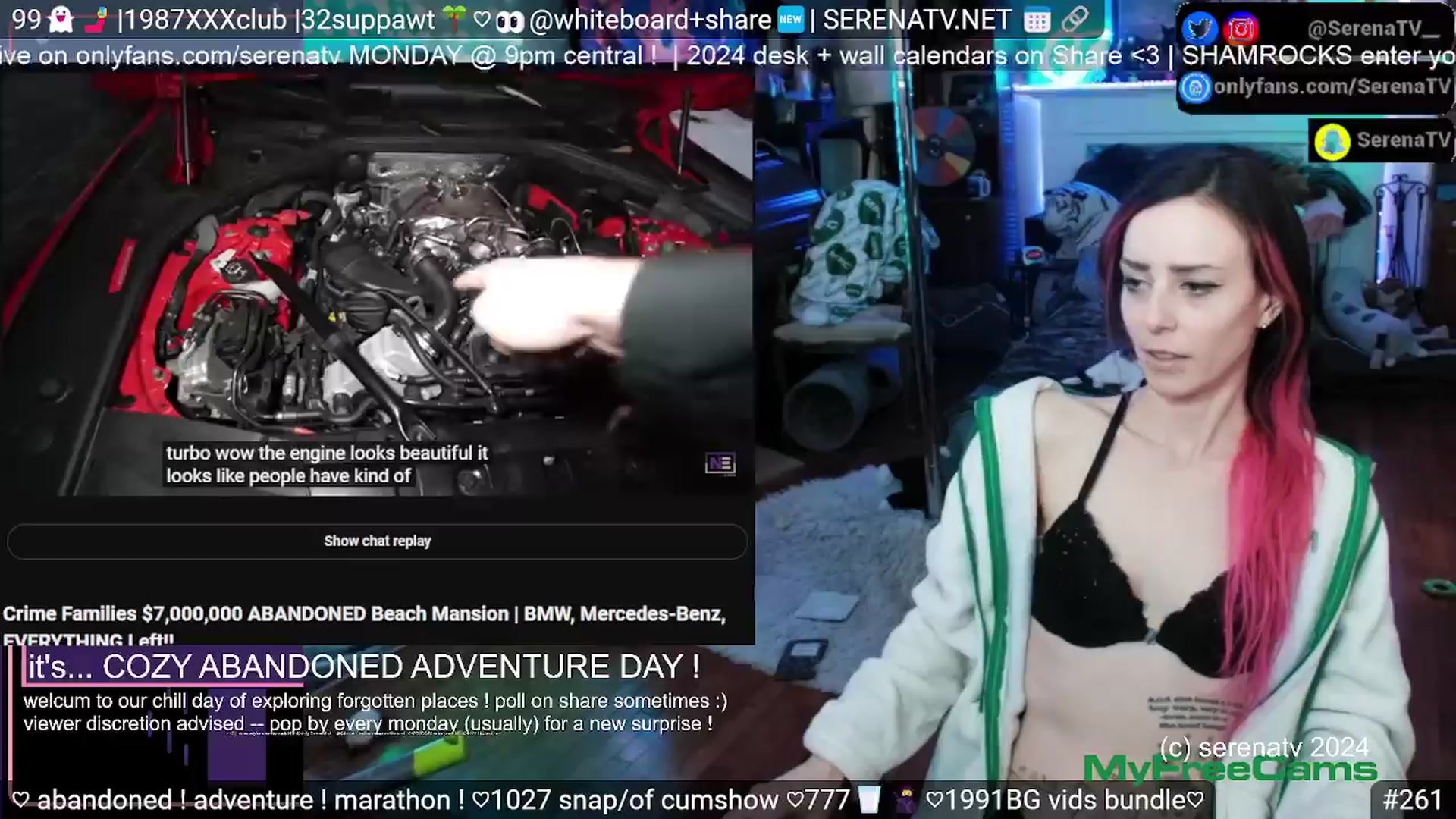 Gallery image thumbnail from serenatv's myfreecams stream on, 03/23/2024, 18:07 image 12 of 20