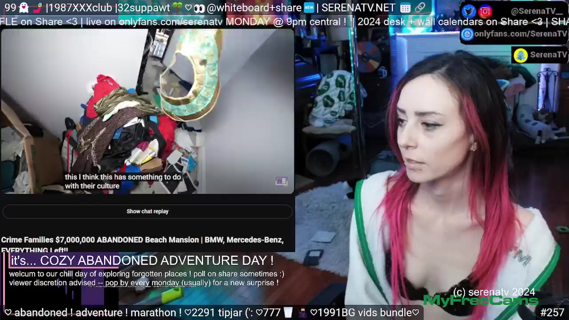 Gallery image thumbnail from serenatv's myfreecams stream on, 03/23/2024, 18:07 image 18 of 20