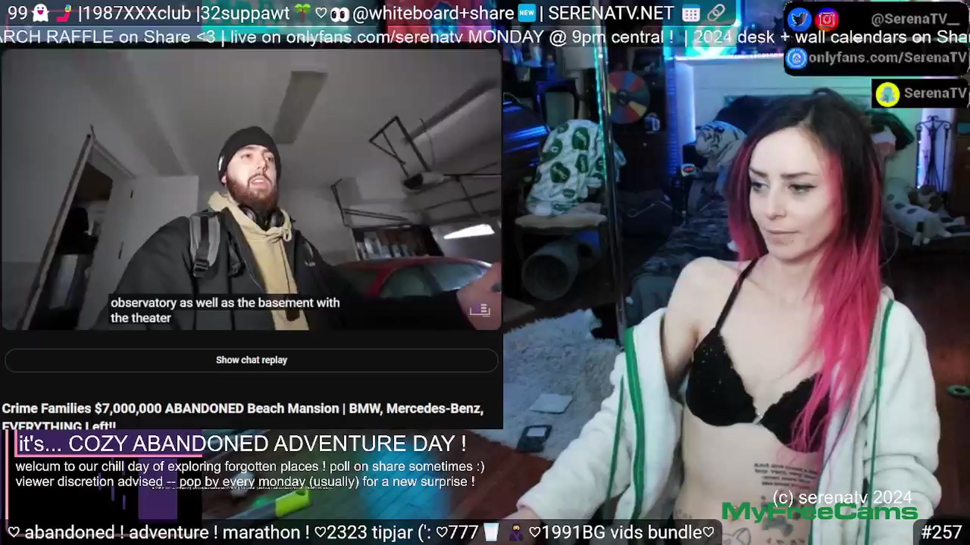 Gallery image thumbnail from serenatv's myfreecams stream on, 03/23/2024, 18:07 image 13 of 20