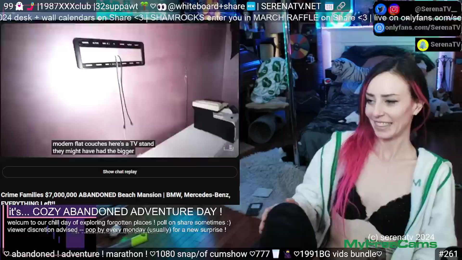 Gallery image thumbnail from serenatv's myfreecams stream on, 03/23/2024, 18:07 image 10 of 20