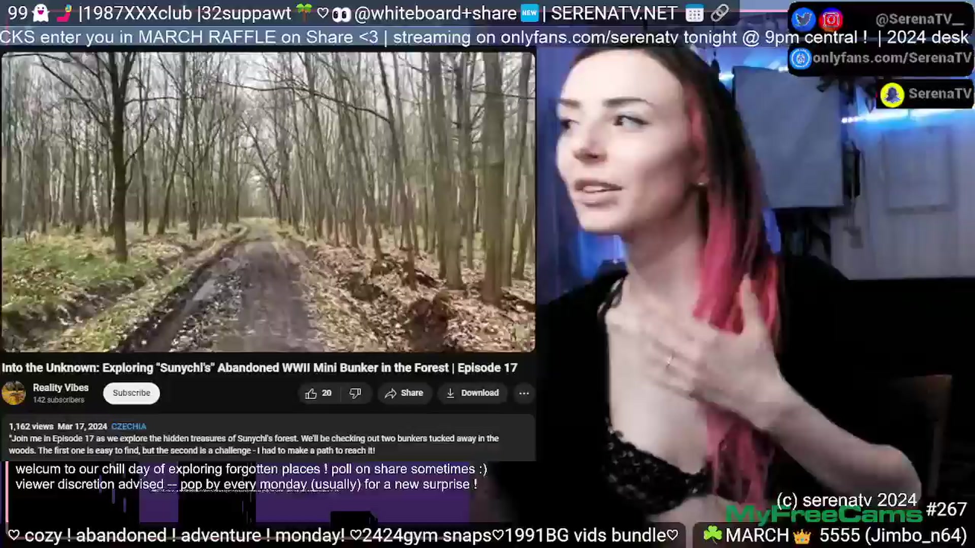 Gallery image thumbnail from serenatv's myfreecams stream on, 03/25/2024, 20:51 image 11 of 20