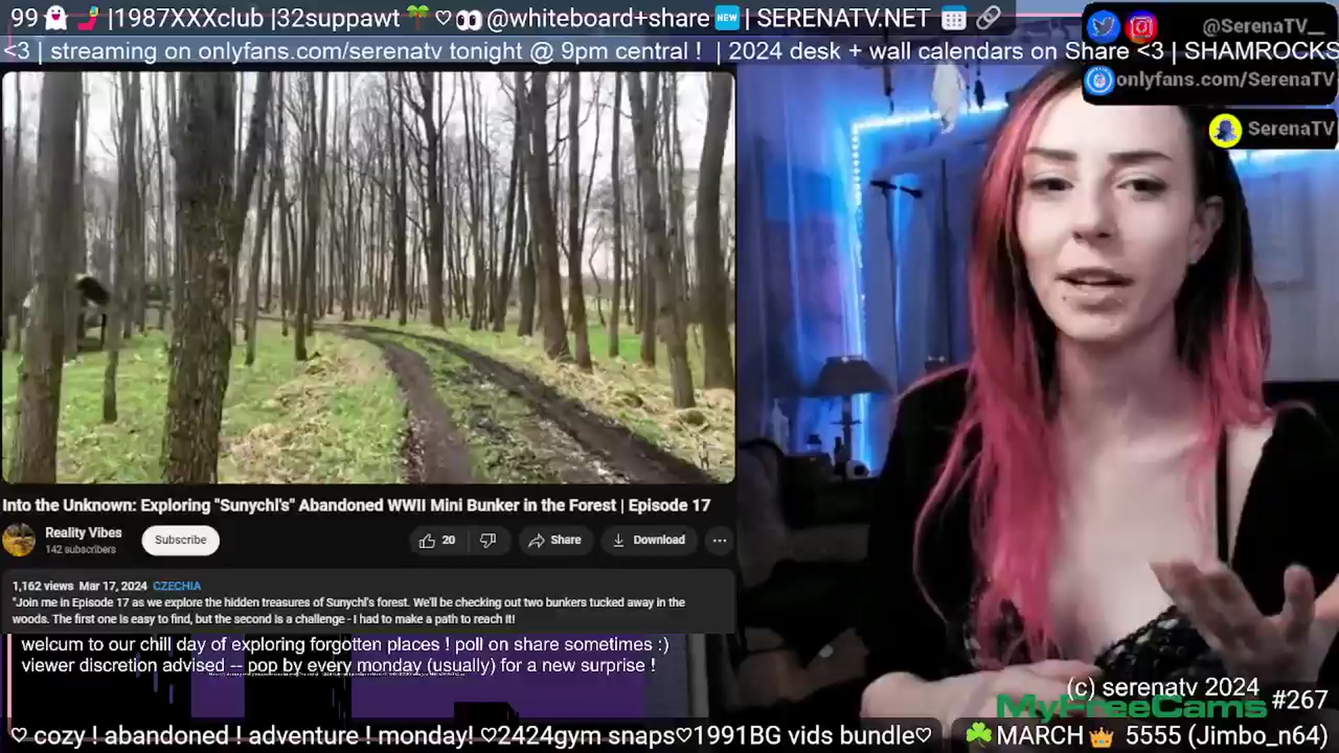 Gallery image thumbnail from serenatv's myfreecams stream on, 03/25/2024, 20:51 image 12 of 20