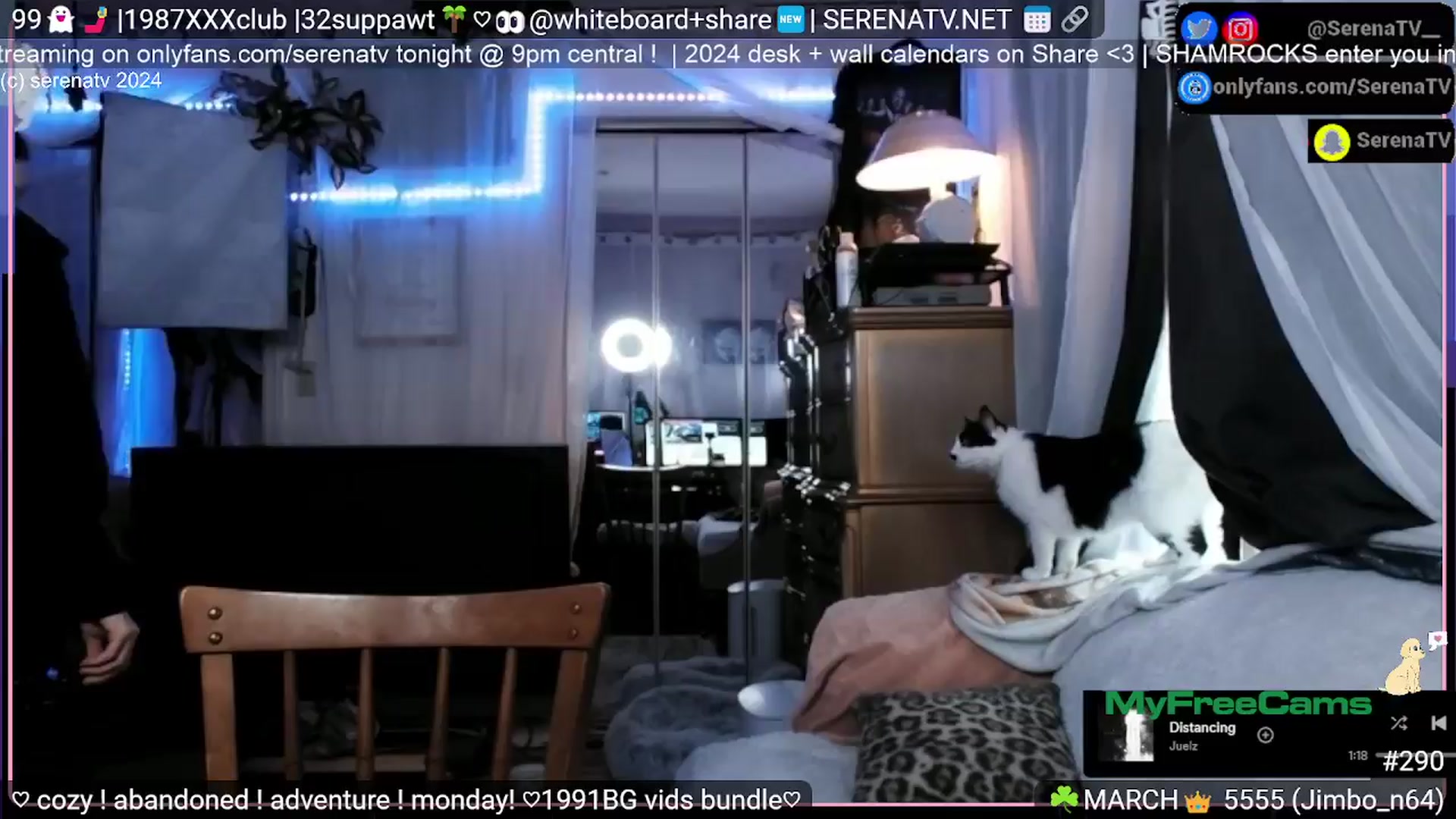 Gallery image thumbnail from serenatv's myfreecams stream on, 03/25/2024, 20:51 image 5 of 20