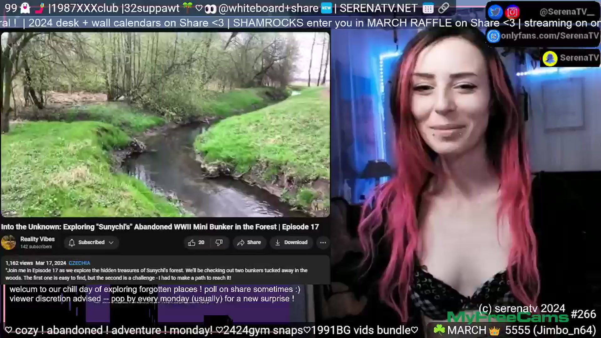Gallery image thumbnail from serenatv's myfreecams stream on, 03/25/2024, 20:51 image 17 of 20