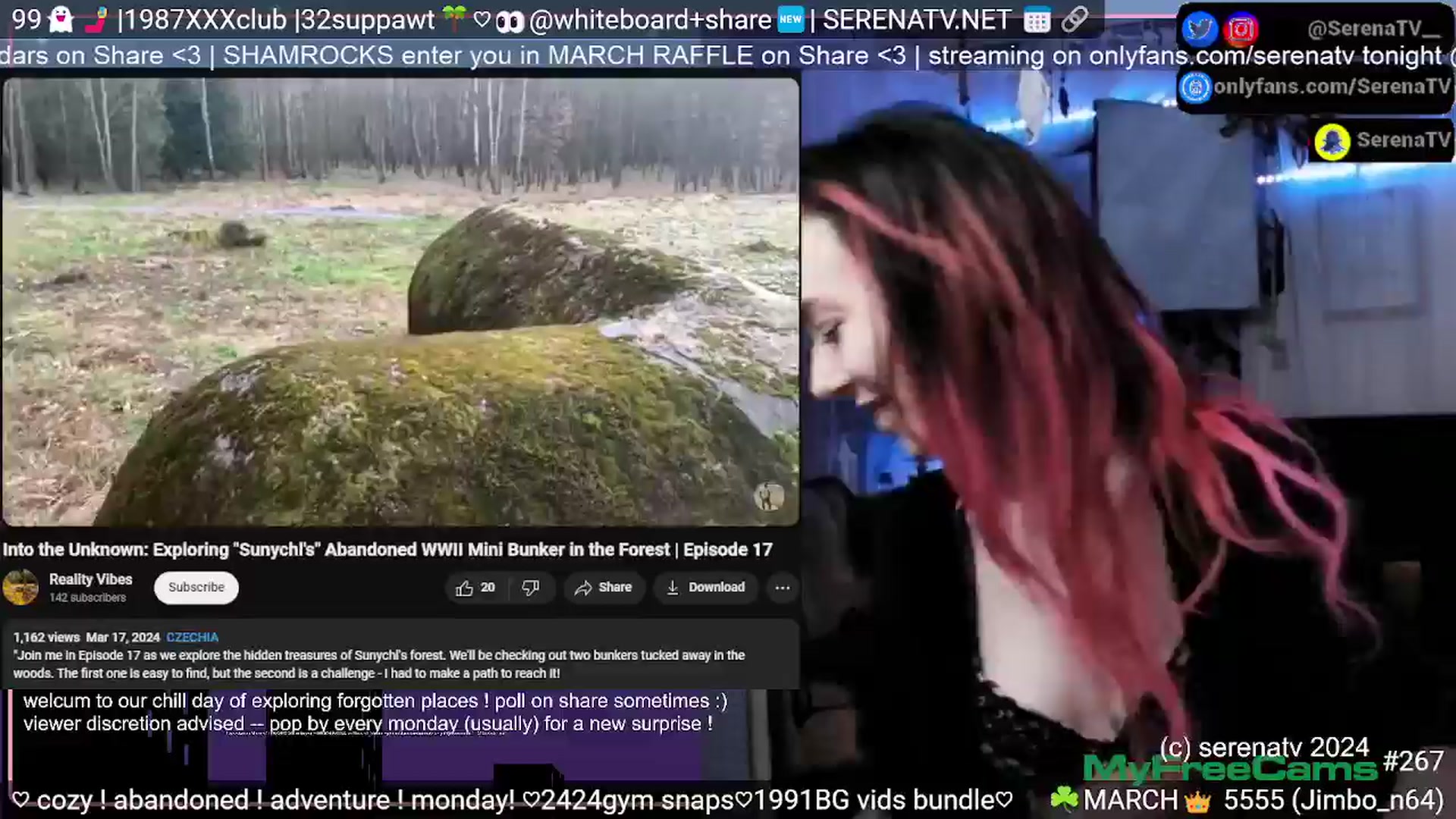 Gallery image thumbnail from serenatv's myfreecams stream on, 03/25/2024, 20:51 image 14 of 20