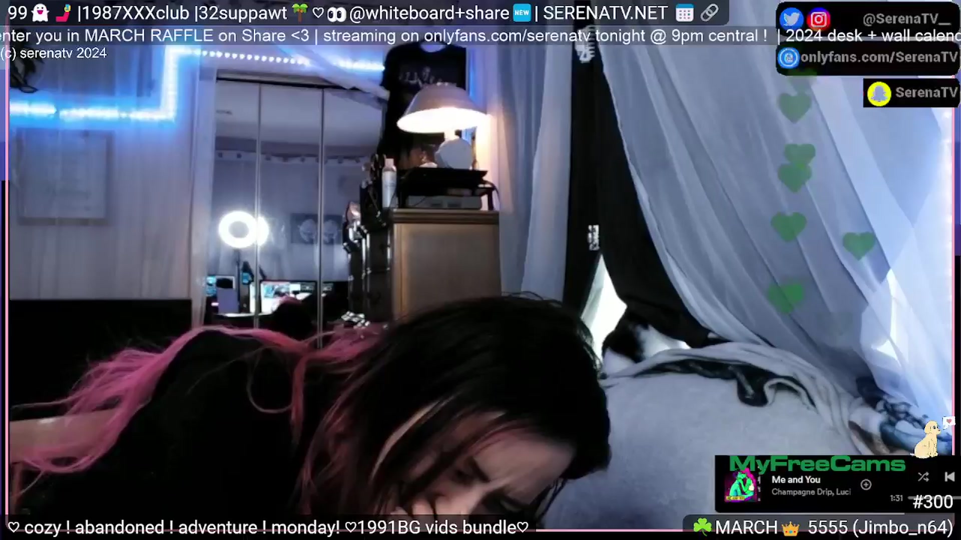 Gallery image thumbnail from serenatv's myfreecams stream on, 03/25/2024, 20:51 image 4 of 20