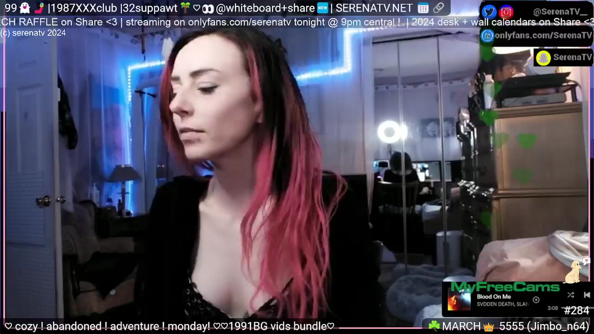 Gallery image thumbnail from serenatv's myfreecams stream on, 03/25/2024, 20:51 image 8 of 20