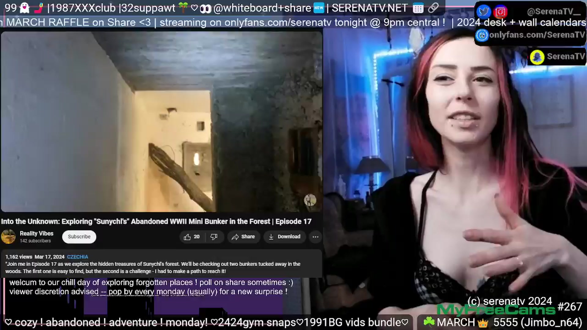 Gallery image thumbnail from serenatv's myfreecams stream on, 03/25/2024, 20:51 image 15 of 20