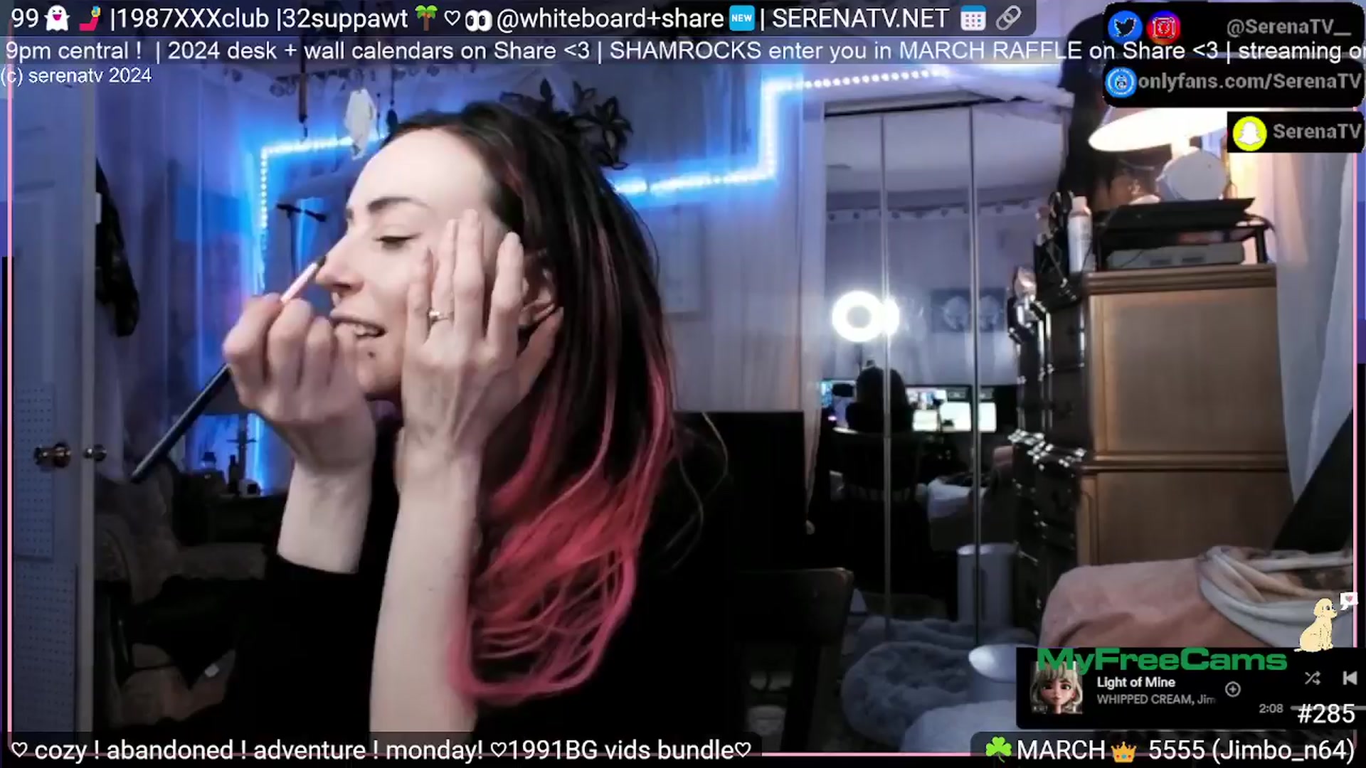 Gallery image thumbnail from serenatv's myfreecams stream on, 03/25/2024, 20:51 image 6 of 20