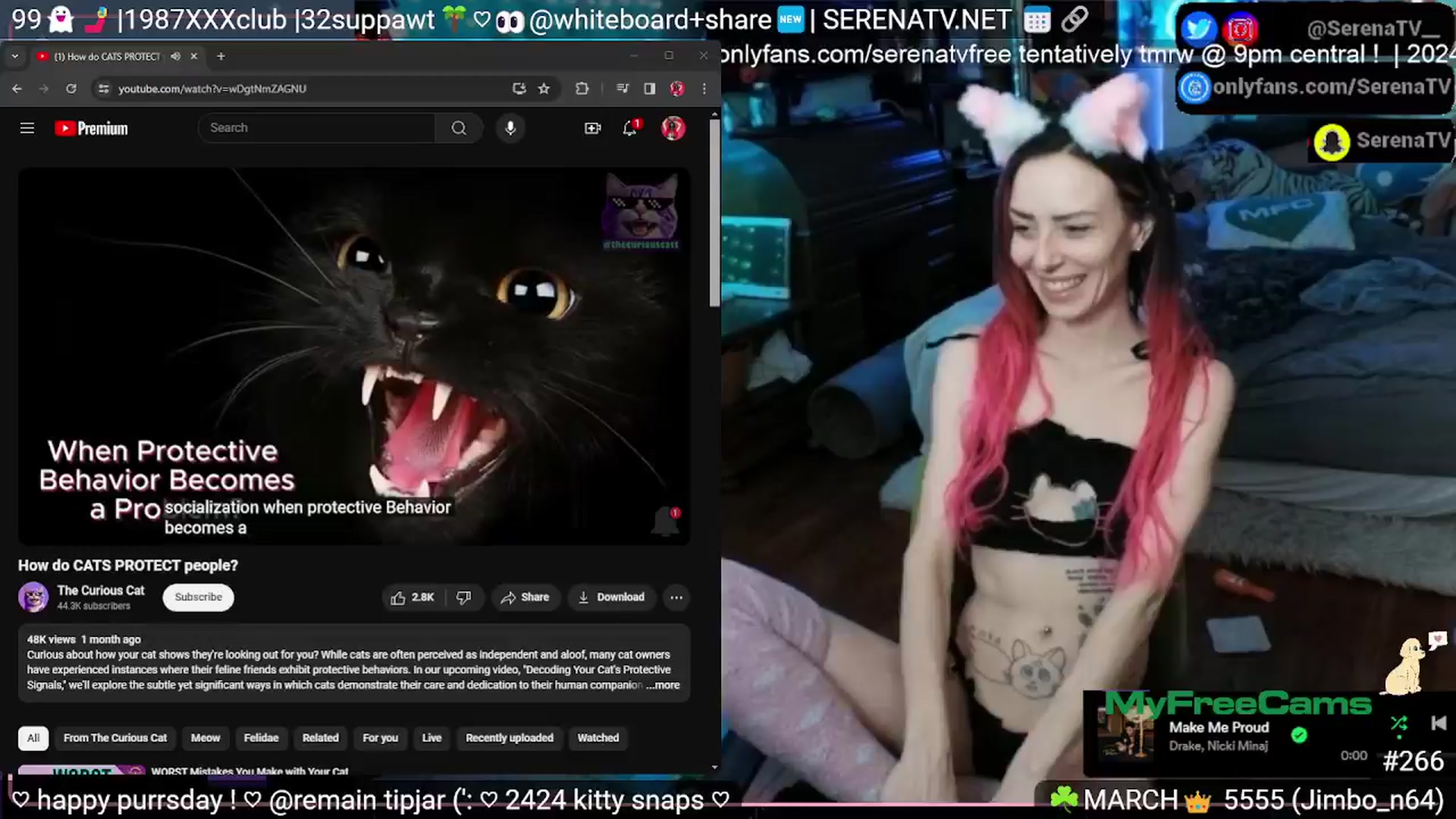 Gallery image thumbnail from serenatv's myfreecams stream on, 03/28/2024, 21:20 image 6 of 20