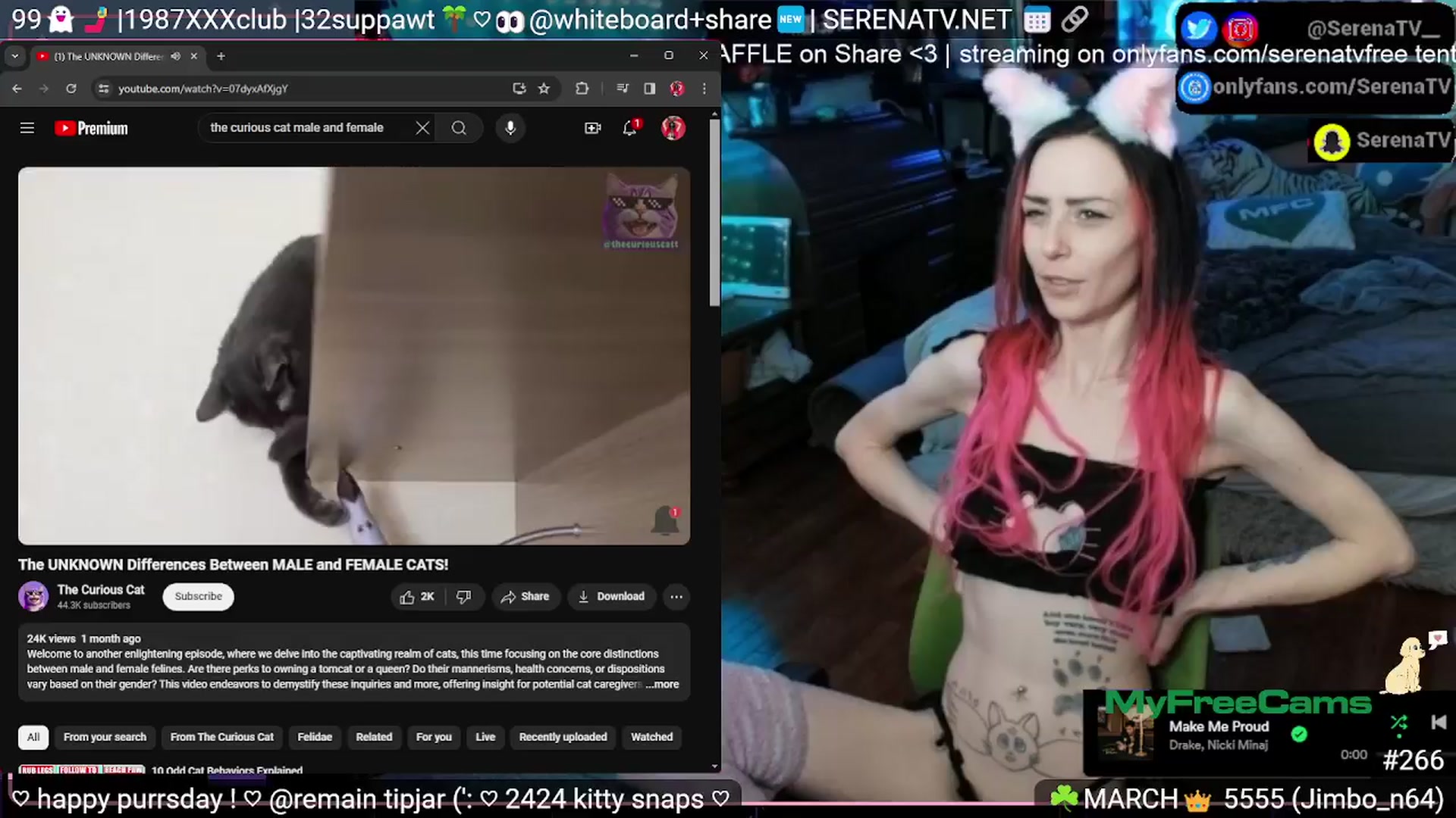 Gallery image thumbnail from serenatv's myfreecams stream on, 03/28/2024, 21:20 image 11 of 20