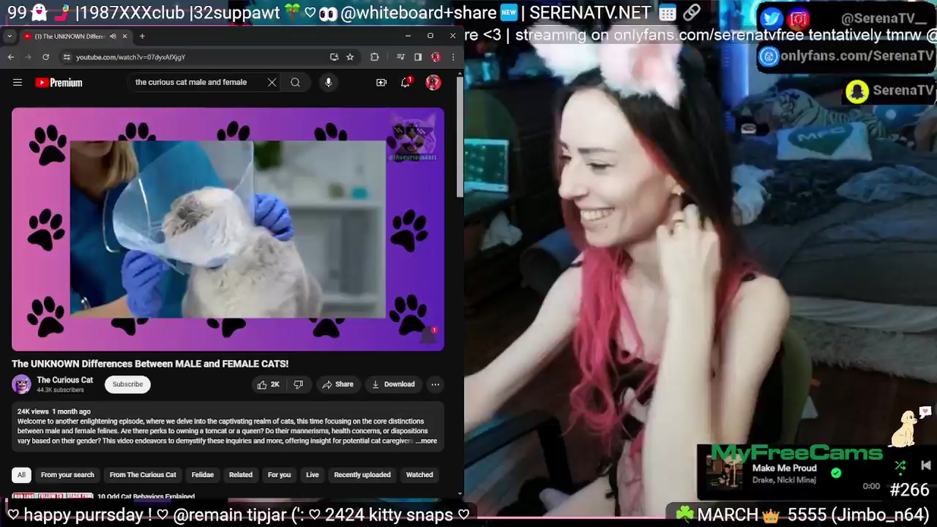 Gallery image thumbnail from serenatv's myfreecams stream on, 03/28/2024, 21:20 image 9 of 20