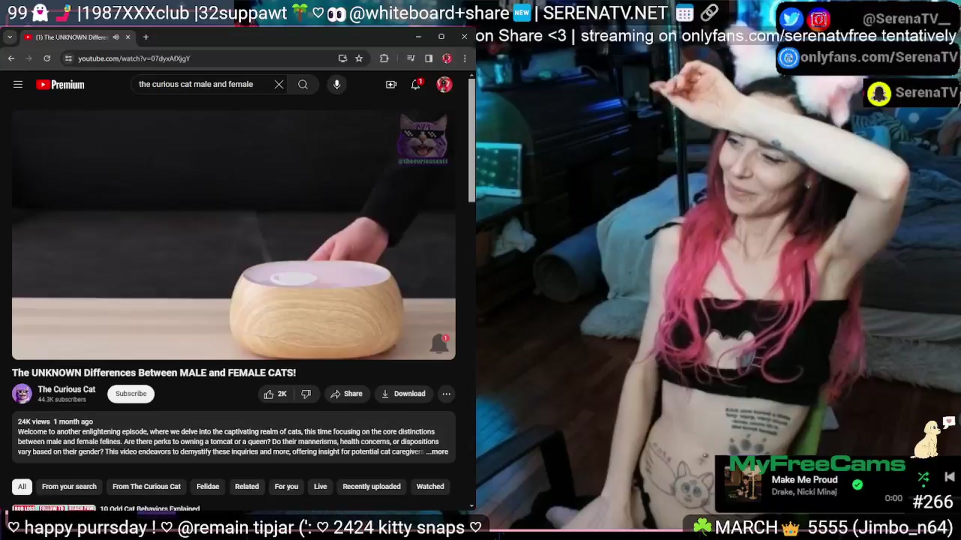 Gallery image thumbnail from serenatv's myfreecams stream on, 03/28/2024, 21:20 image 10 of 20