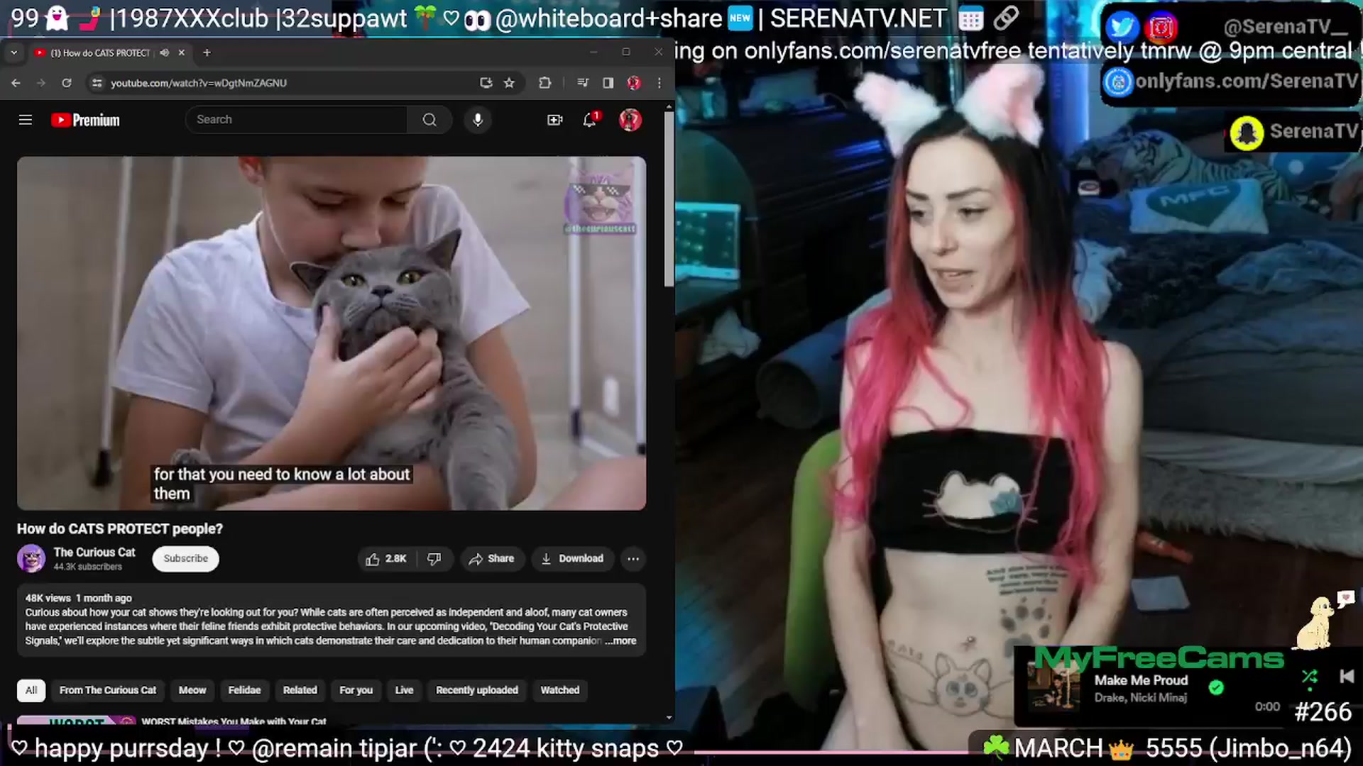 Gallery image thumbnail from serenatv's myfreecams stream on, 03/28/2024, 21:20 image 7 of 20