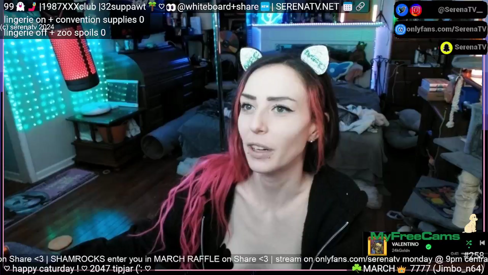 Gallery image thumbnail from serenatv's myfreecams stream on, 03/30/2024, 21:06 image 1 of 20