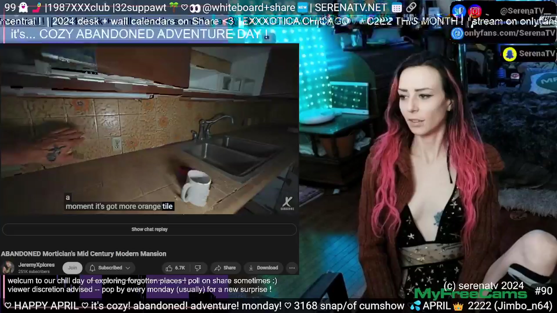 Gallery image thumbnail from serenatv's myfreecams stream on, 04/01/2024, 20:37 image 15 of 20