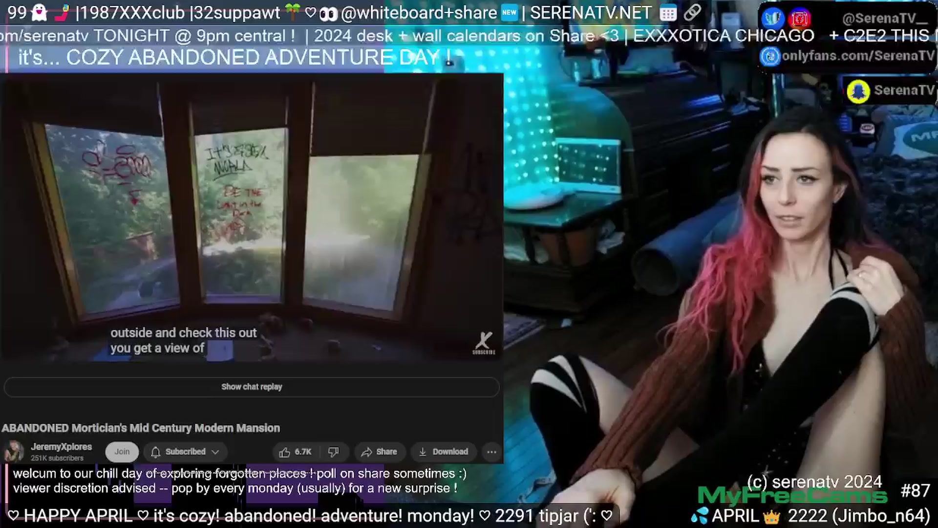 Gallery image thumbnail from serenatv's myfreecams stream on, 04/01/2024, 20:37 image 7 of 20